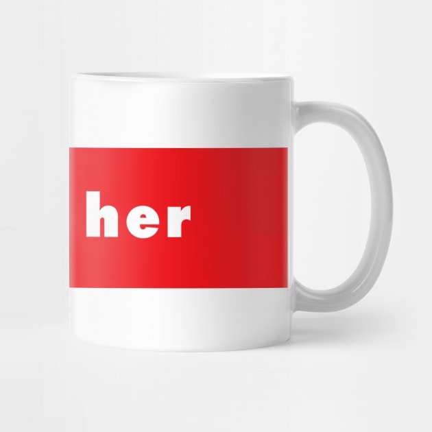 she / her - red by banditotees